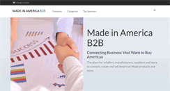 Desktop Screenshot of madeinamericab2b.com
