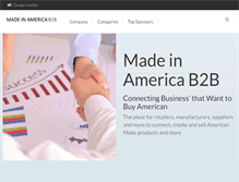Tablet Screenshot of madeinamericab2b.com